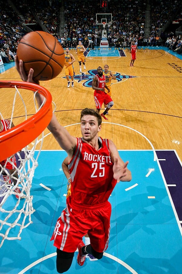 Cornett Rockets Rockets at Hornets 01/25/2013 | Houston Rockets