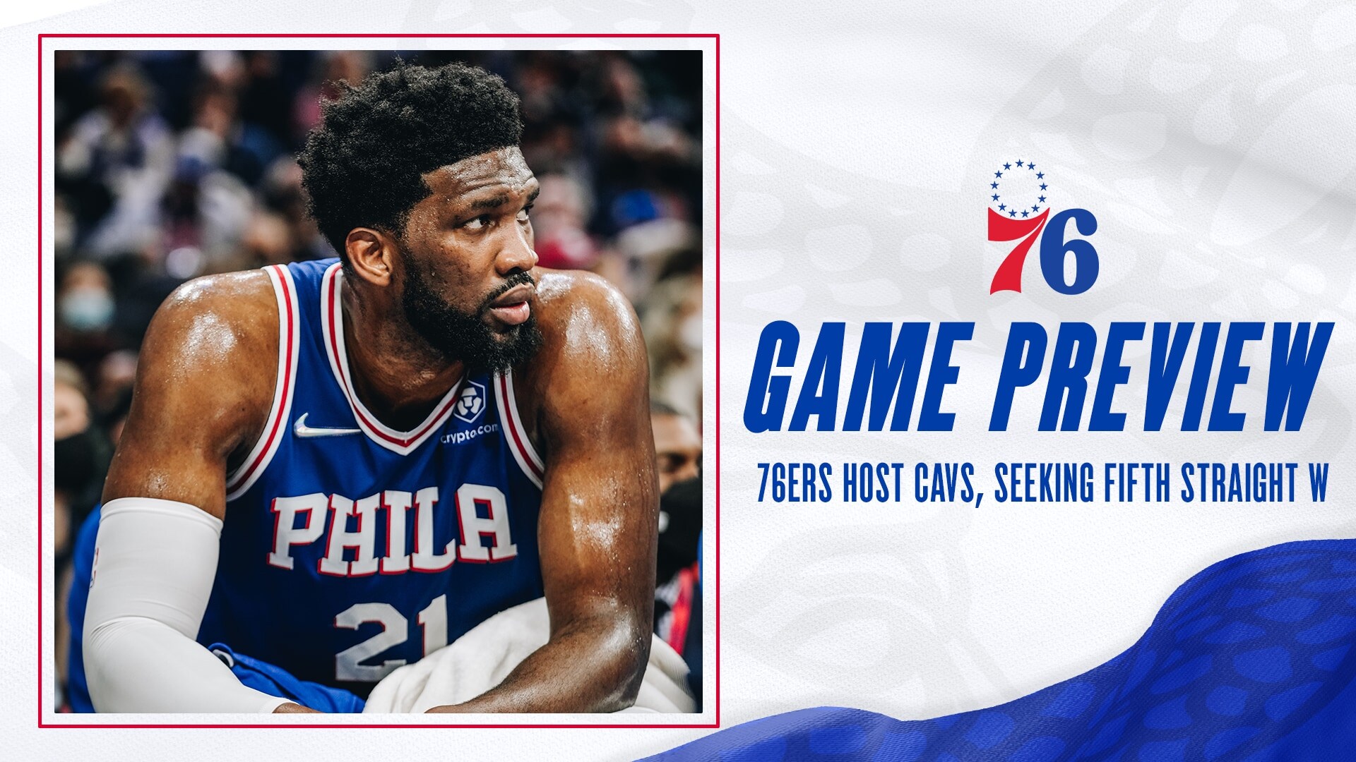 76ers Host Cavs, Seeking Fifth Straight W