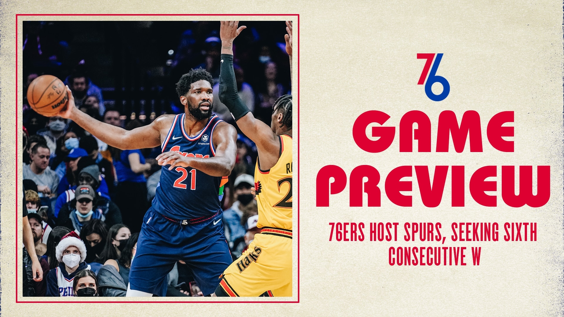 76ers Host Spurs, Seeking Sixth Consecutive W | Philadelphia Sixers