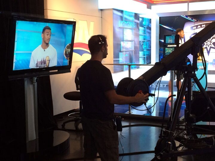 Larry visits Cory's High School and the Set Photo Gallery