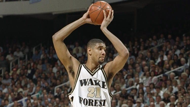 TIM DUNCAN SELECTED TO THE NATIONAL COLLEGIATE BASKETBALL HALL OF