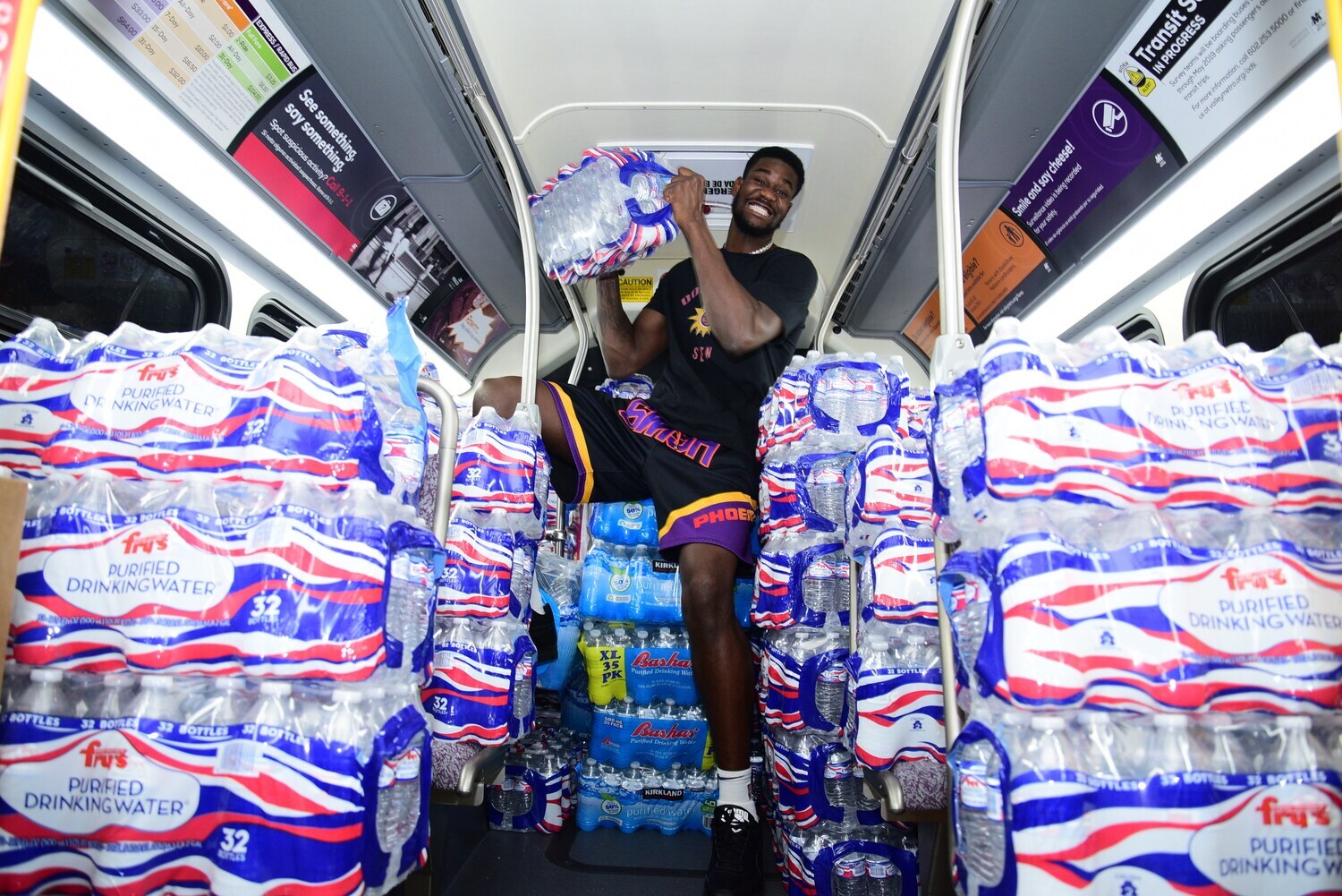 Deandre Ayton's Hurricane Relief Donation Dropoff Photo Gallery