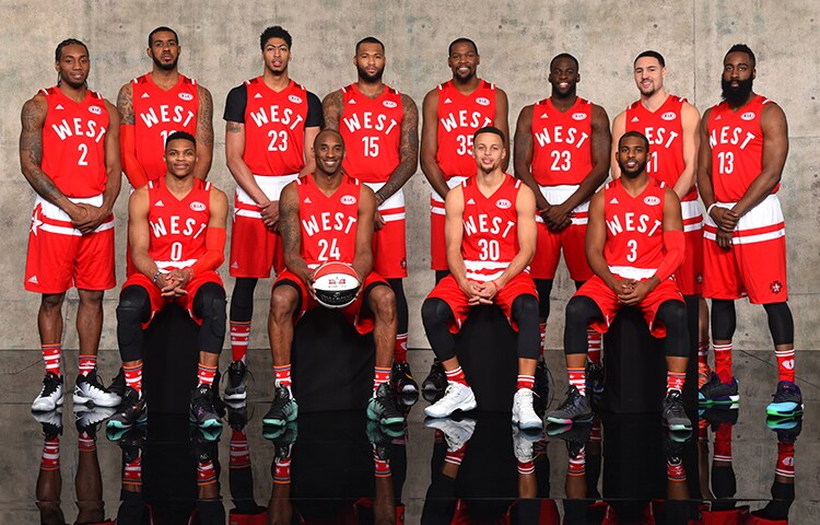 2016 nba all star roster