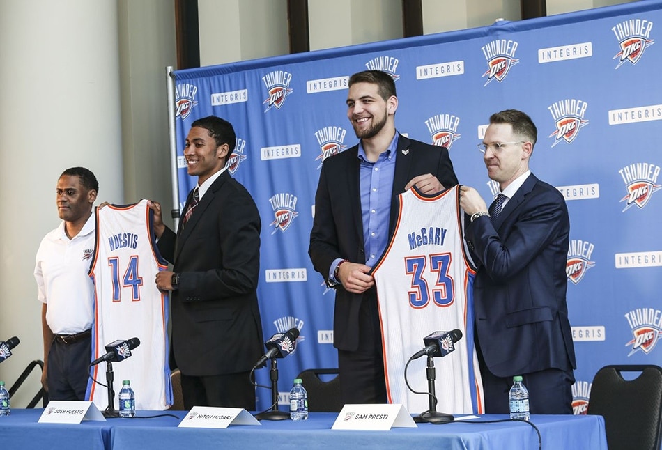 Okc Rookie Thunder Introduces Rookie Duo | Oklahoma City Thunder