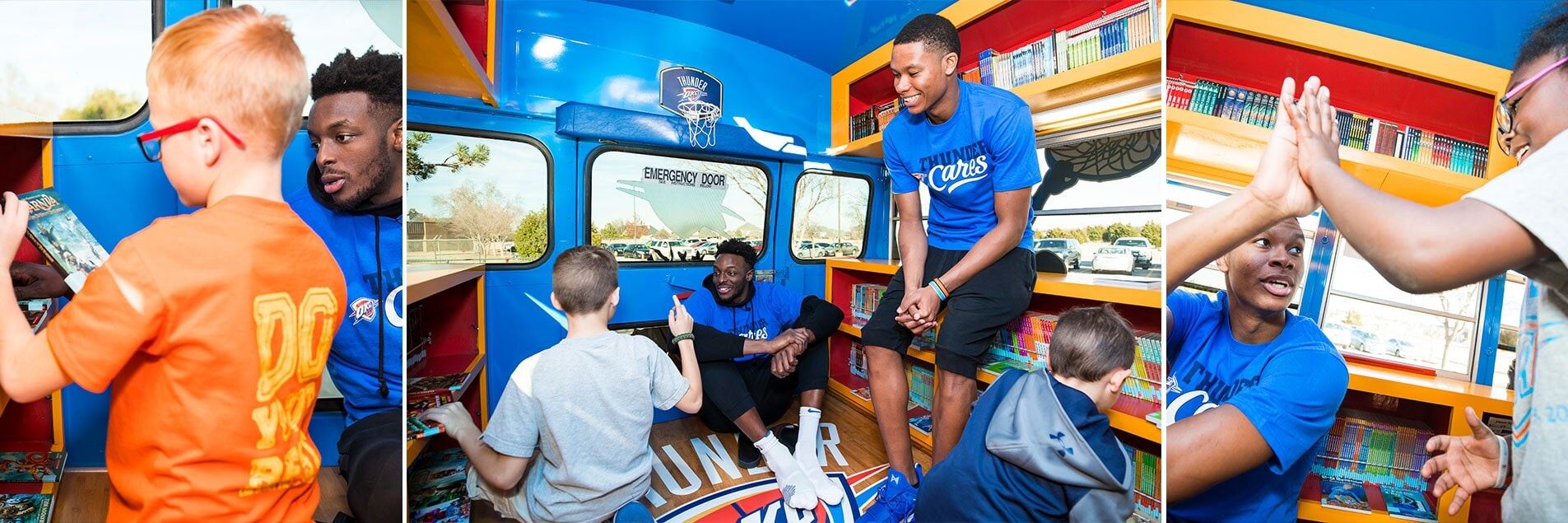 Jerami Grant, PJ Dozier Stoke Excitement for Books