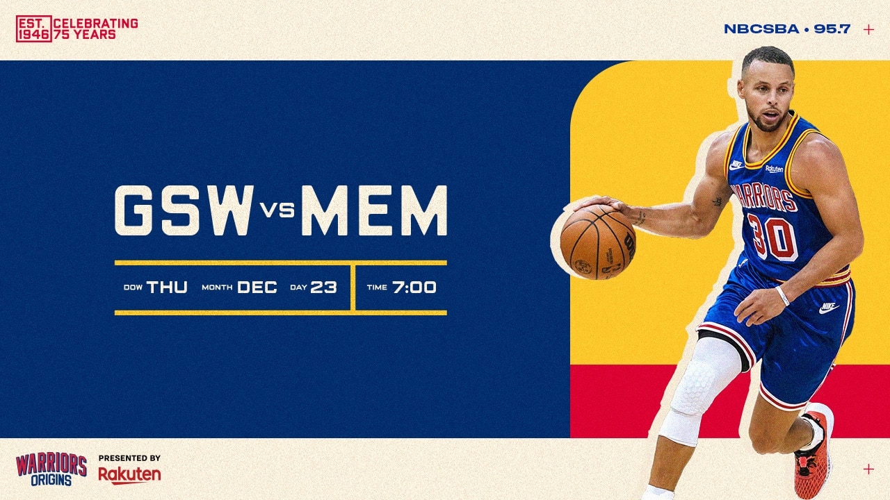 Game Preview Warriors vs. Grizzlies 12/23/21