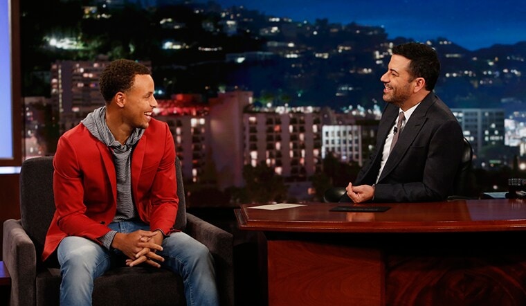 Stephen Curry Visits Jimmy Kimmel Live | Golden State Warriors