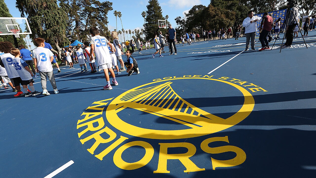 Warriors Unveil Refurbished Courts at Washington Park in Alameda