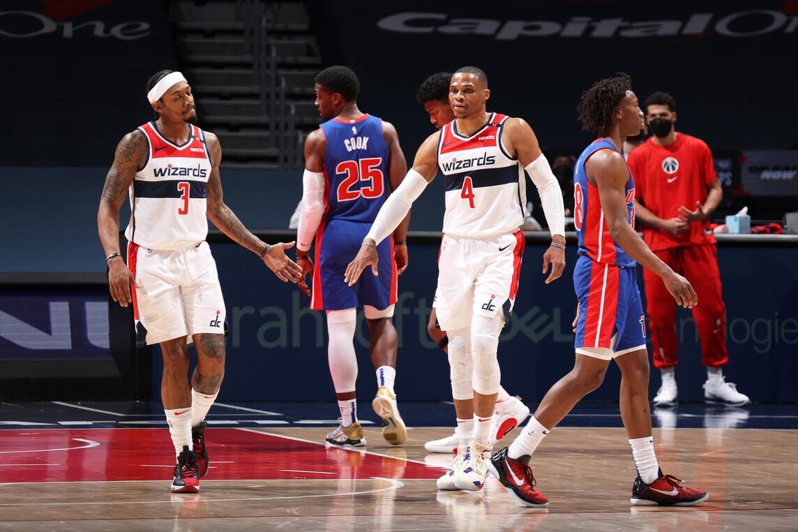 Recap Wizards top Pistons 121100 for fourth straight win
