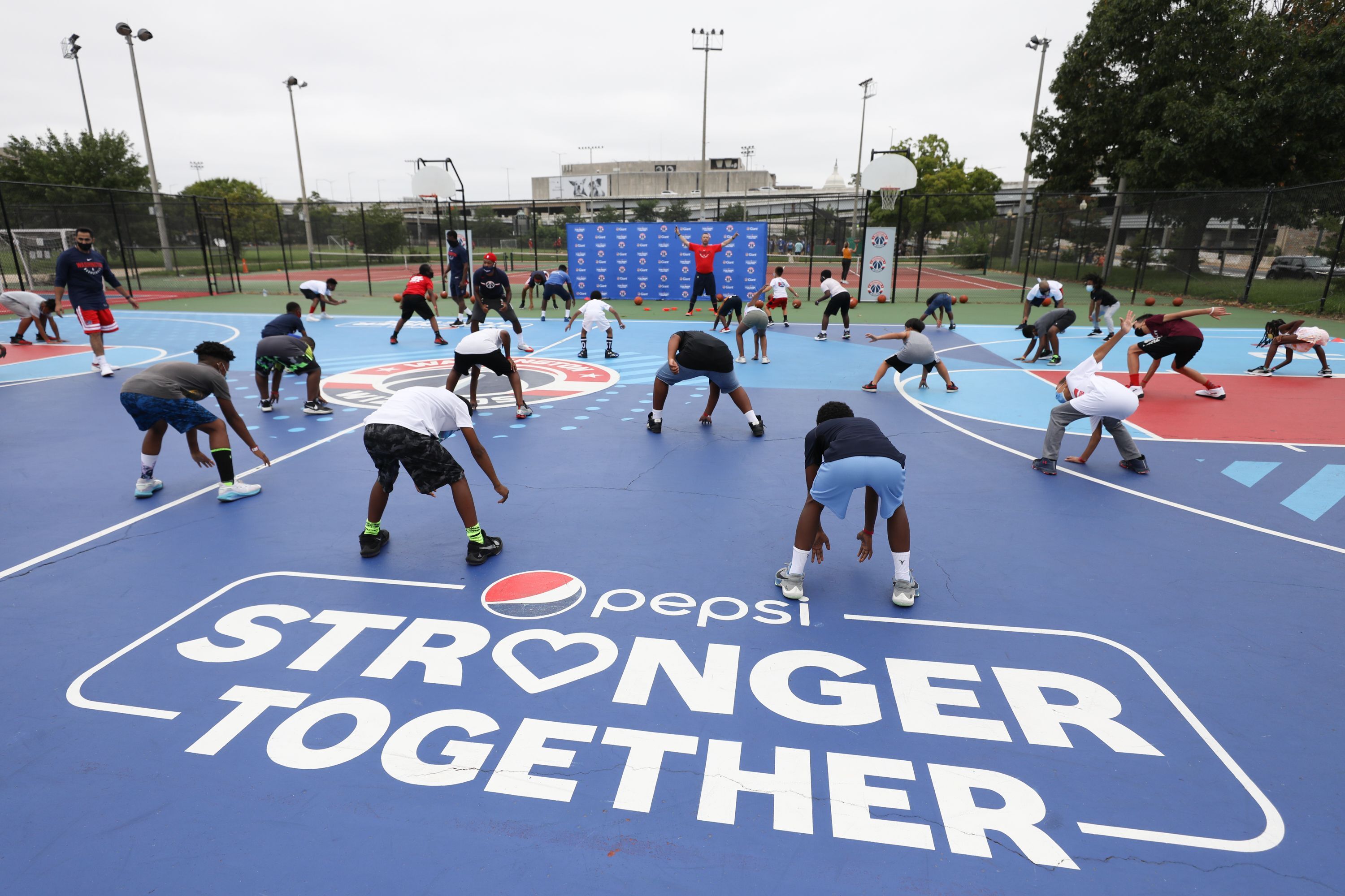 Photos: Wizards court refurbishment at Randall Recreation Center