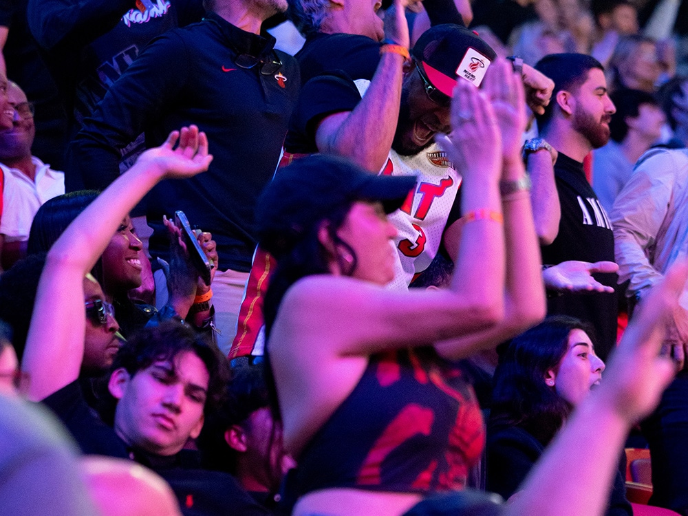 Fans cheering a HEAT game - Ticket Plans