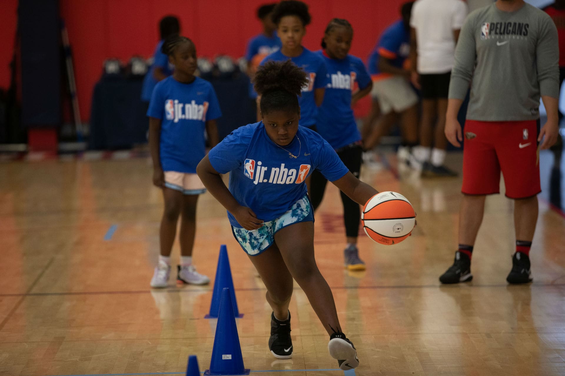 Lightbox-image: The New Orleans Pelicans hosted the area's regional Jr. NBA Skills Challenge at the Ochsner Sports Performance Center on Saturday, May 21, 2022....