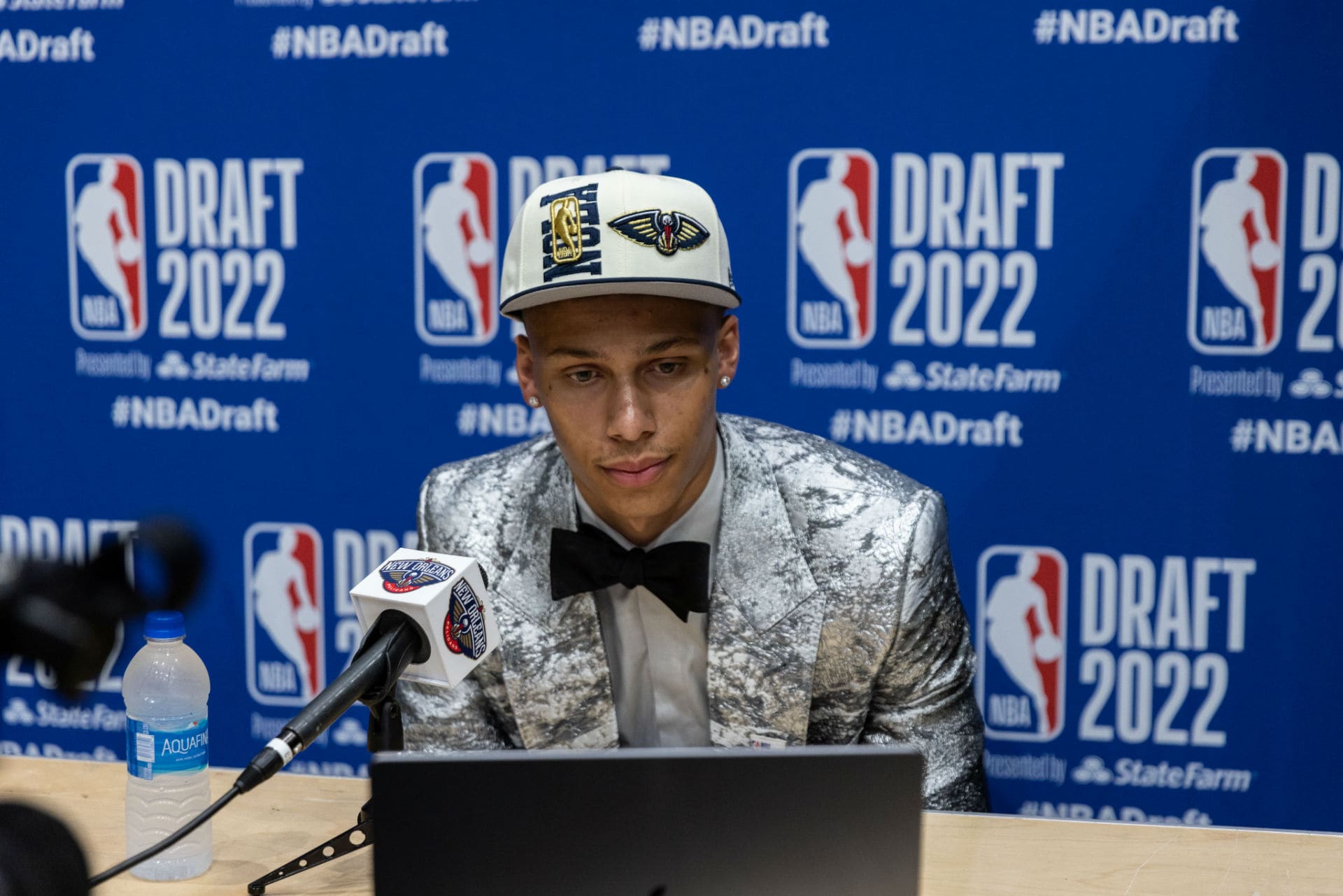 Lightbox-image: Go behind-the-scenes at the 2022 NBA Draft with the New Orleans Pelicans first round selection Dyson Daniels....
