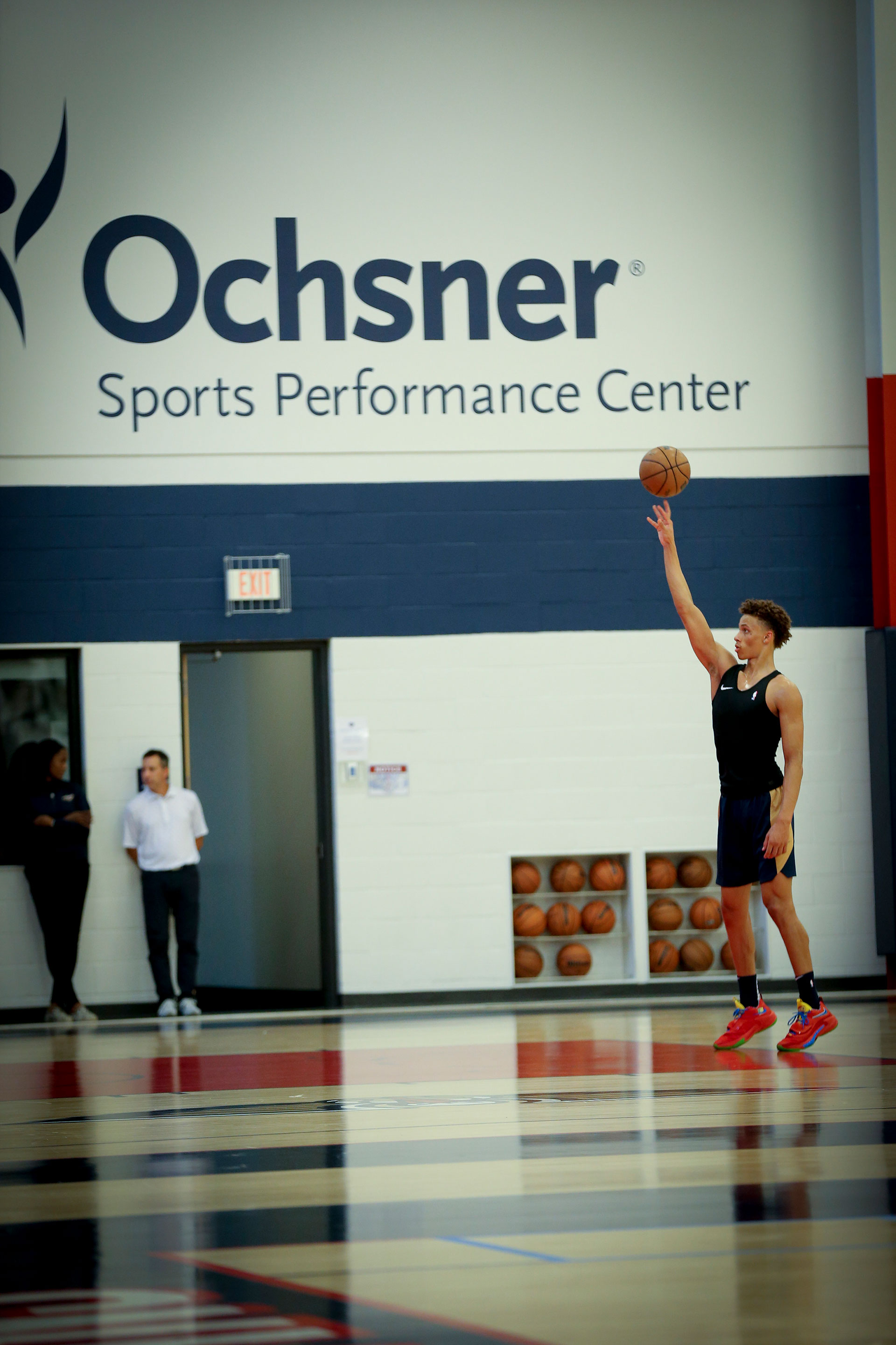 Lightbox-image: New Orleans Pelicans 2022 NBA Draft picks Dyson Daniels and E.J. Liddell participated in rookie workouts on Thursday, June 30....