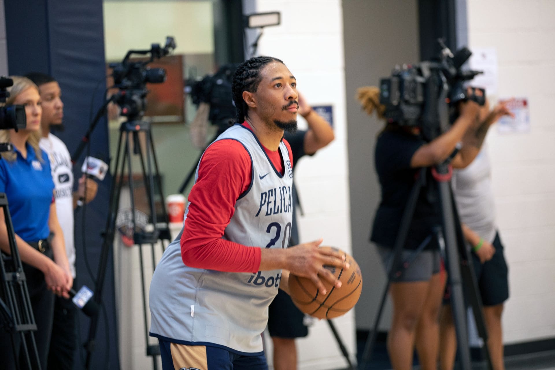 Lightbox-image: The New Orleans Pelicans prepare for the 2022 Summer League by holding their first practice on Saturday, July 2, 2022....