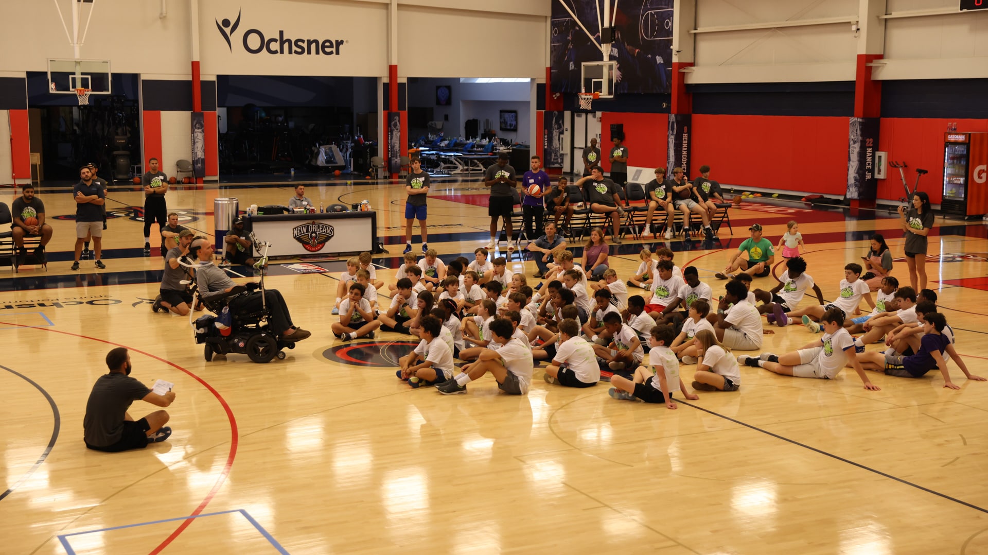 Photos Steve Gleason hosts 2022 Life Skills basketball camp Pelicans
