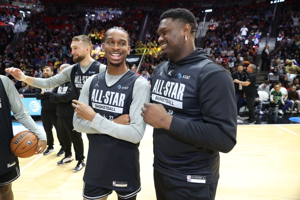 Photos Zion Williamson at 2023 NBA AllStar Media Day and practice