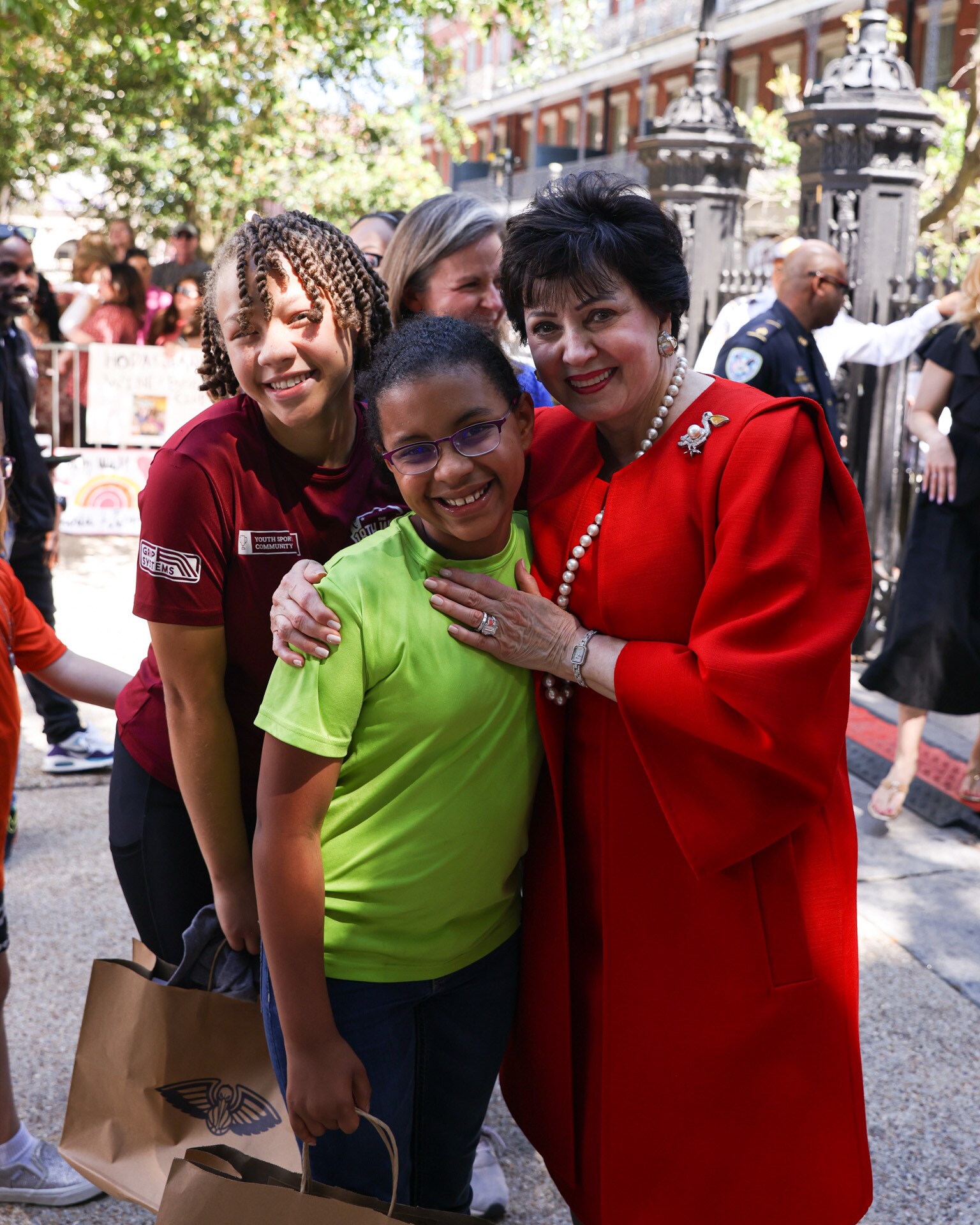 Photos Gayle Benson, Willie Green, and Swin Cash surprise 18th Ward on