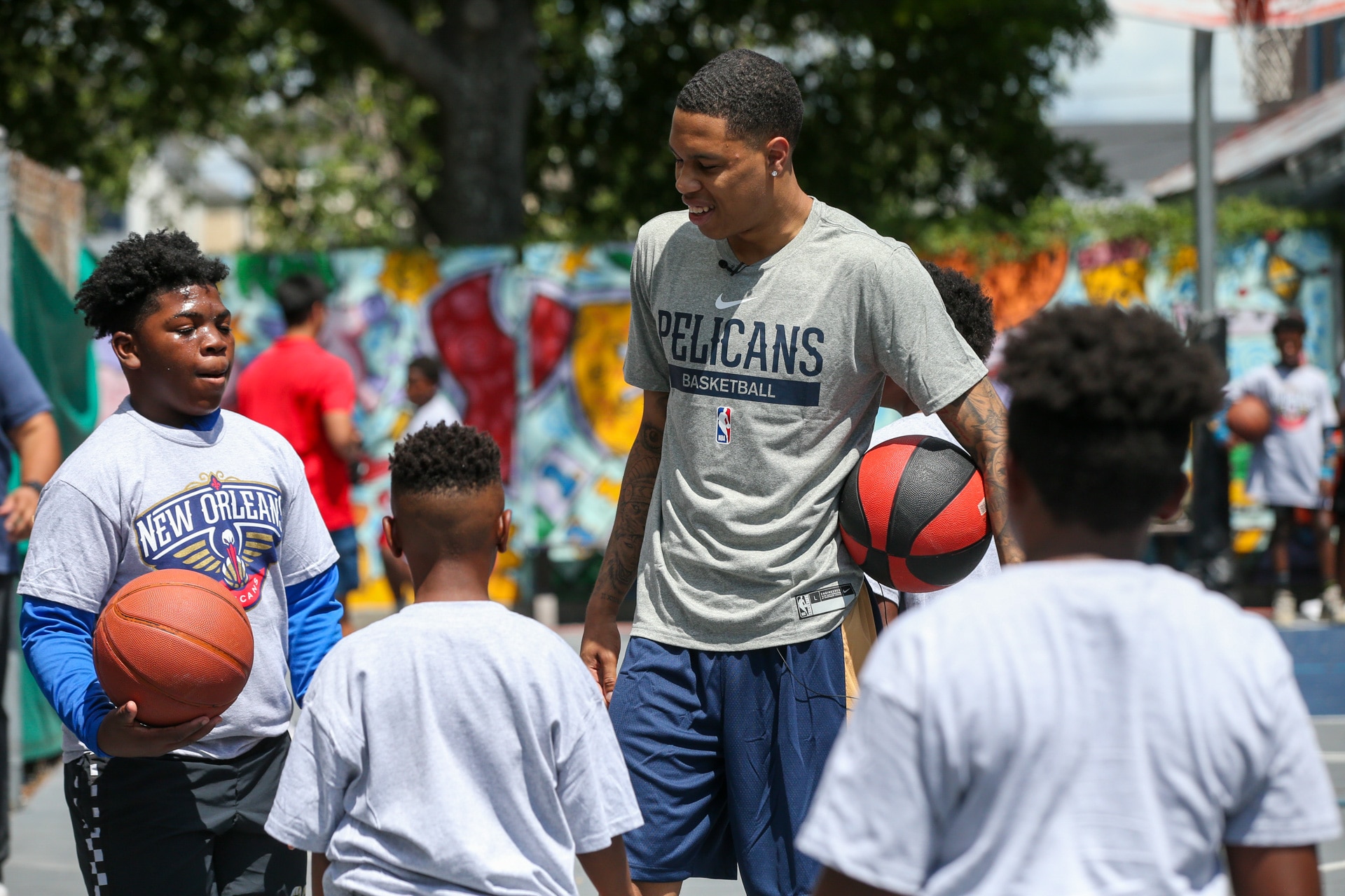 Photos Jordan Hawkins hosts first community event with Pelicans Photo
