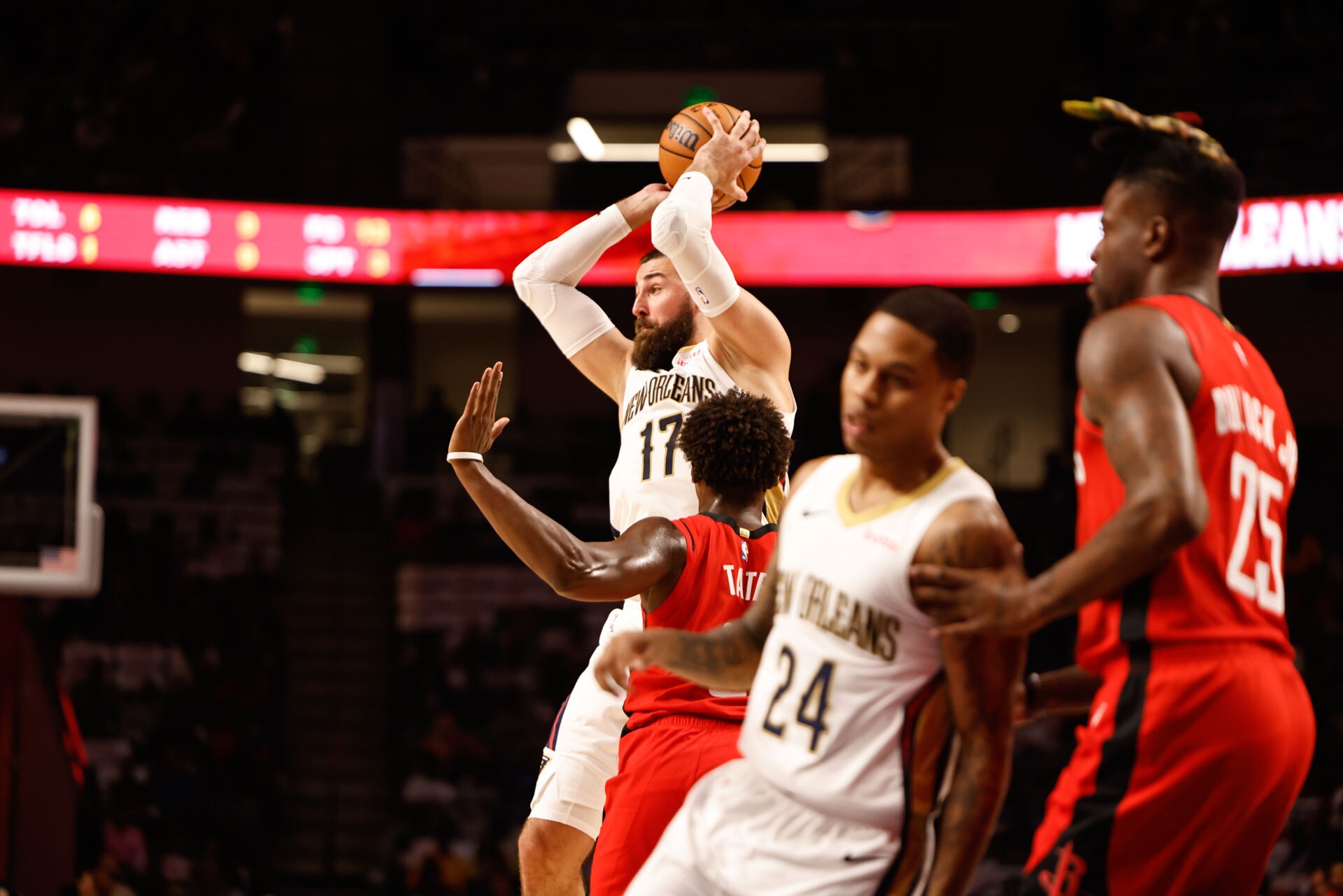 Photos Pelicans vs. Rockets Preseason Game Action 10/12/23 Photo