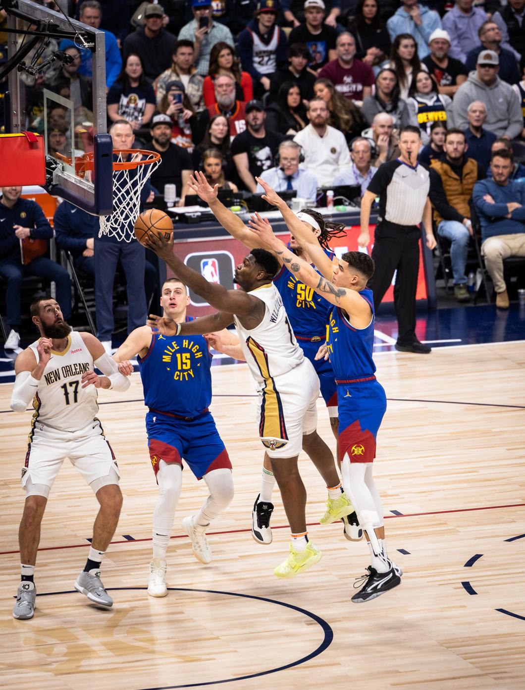 Photos Pelicans at Nuggets Game Action 1/12/2024 Photo Gallery