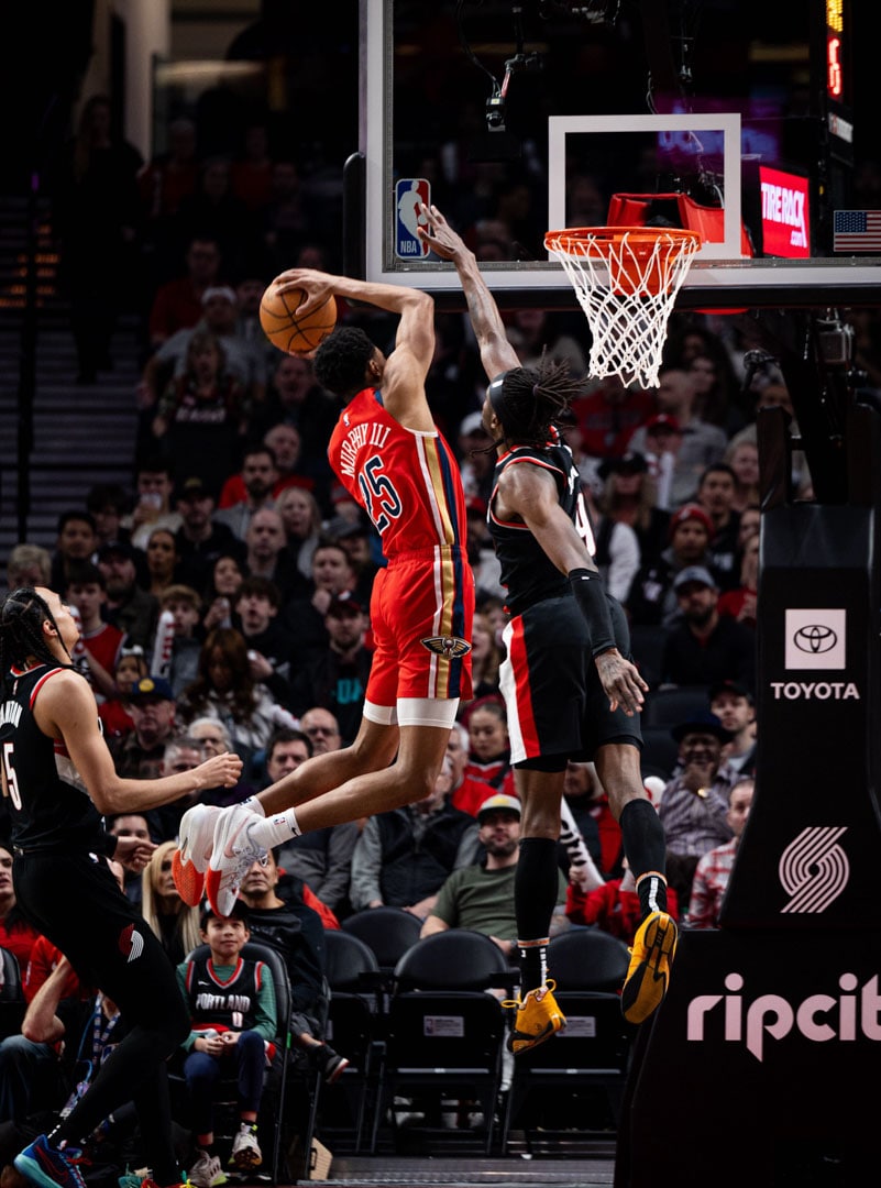 Photos Pelicans at Trail Blazers Game Action 2/10/2024 Photo Gallery