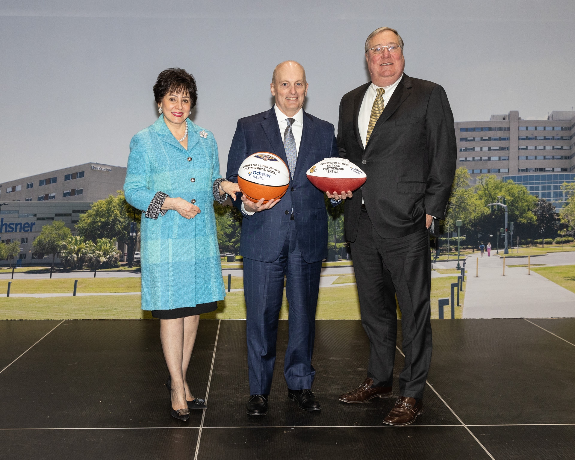 Photos: Pelicans, Ochsner Health partnership extension press