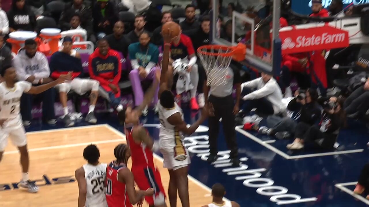 Yves Missi swats Kyle Kuzma | Pelicans-Wizards Highlights 1/5/2025 ...