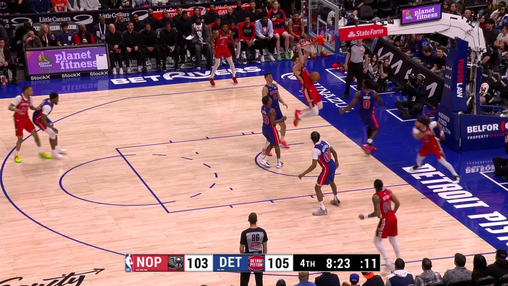 New Orleans Pelicans vs Detroit Pistons Mar 23, 2025 Game Summary