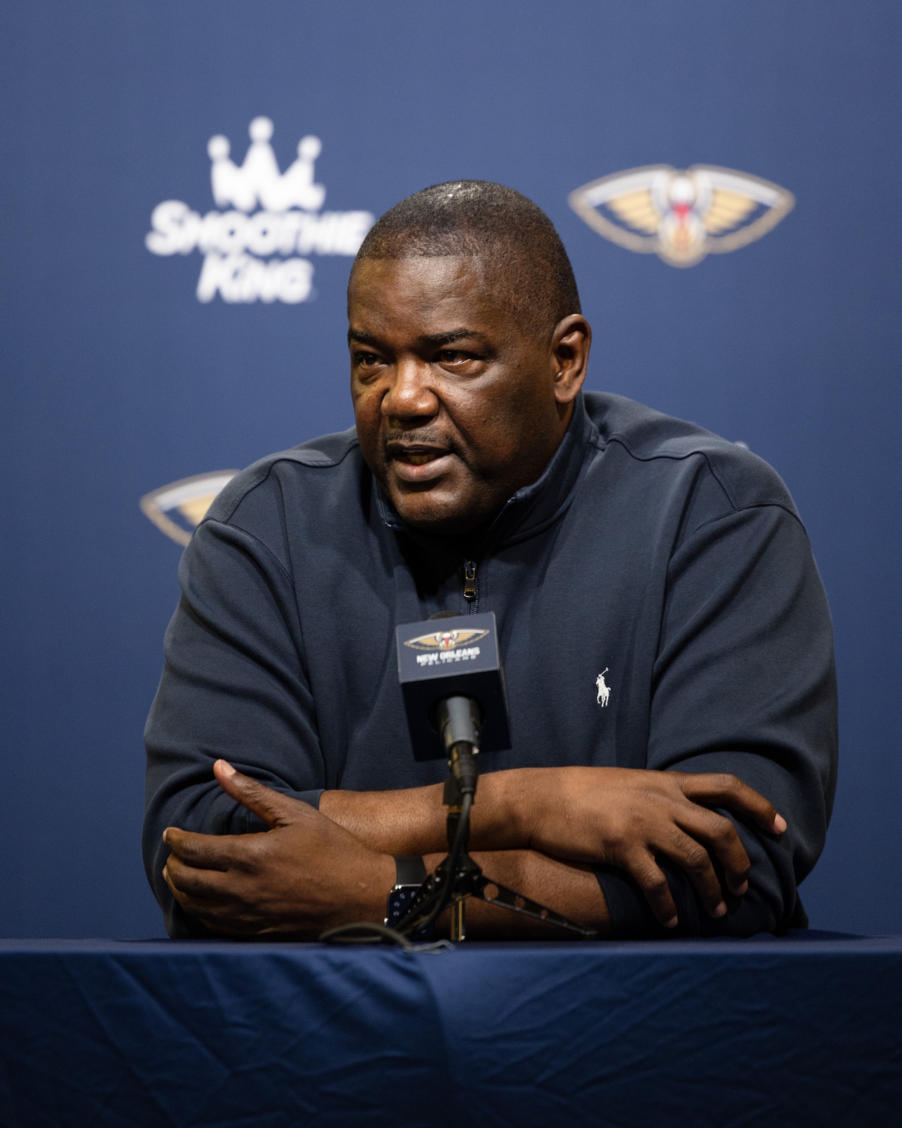 Photos: Joe Dumars 2025-26 preseason press conference | New Orleans ...