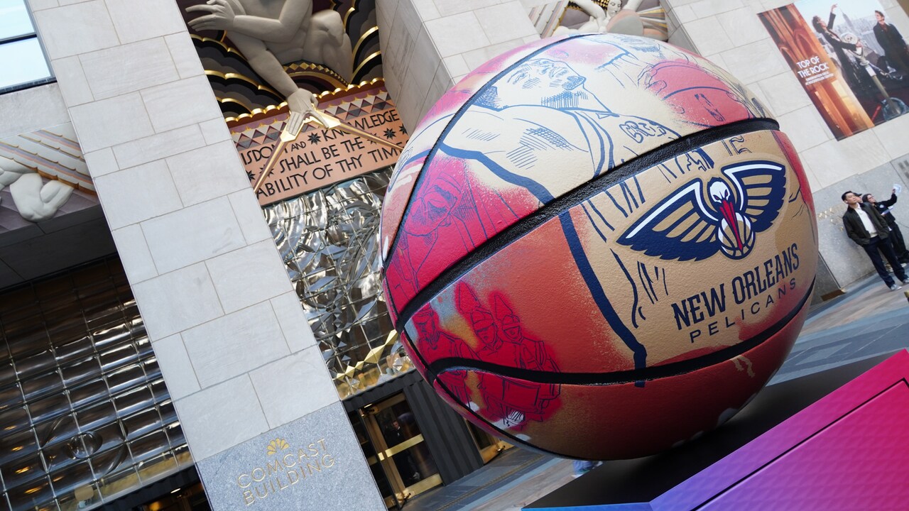 Photos: Pelicans basketball displayed at NBA 30 Rock | New Orleans Pelicans
