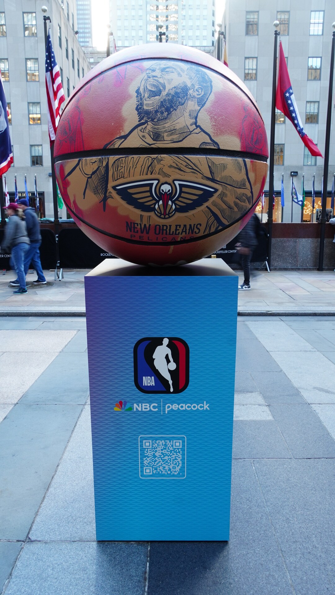 Photos: Pelicans basketball displayed at NBA 30 Rock | New Orleans Pelicans