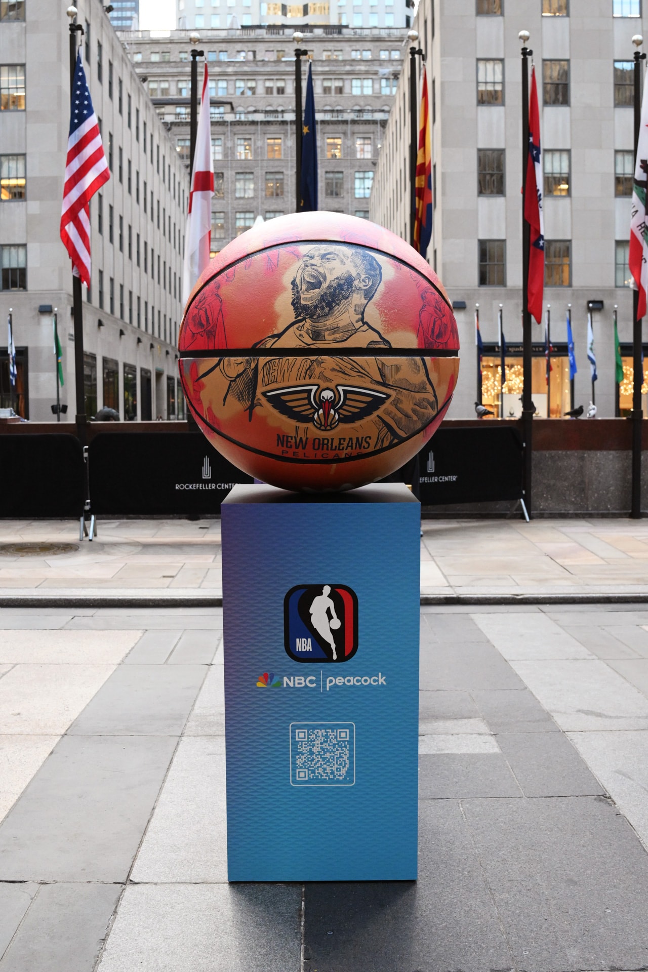 Photos: Pelicans basketball displayed at NBA 30 Rock | New Orleans Pelicans