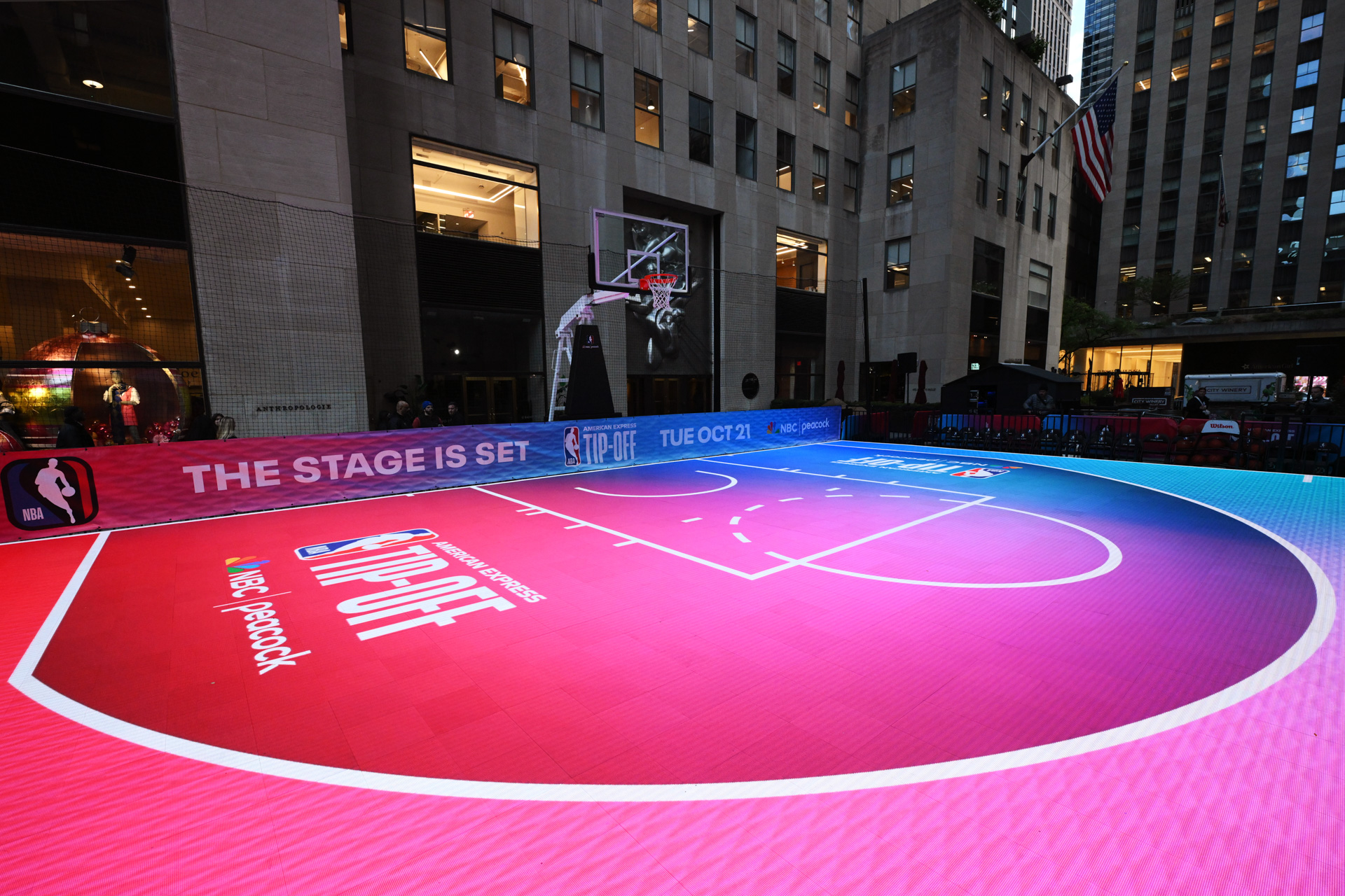 Nba Rocks Photos: Pelicans basketball displayed at NBA 30 Rock | New Orleans Pelicans