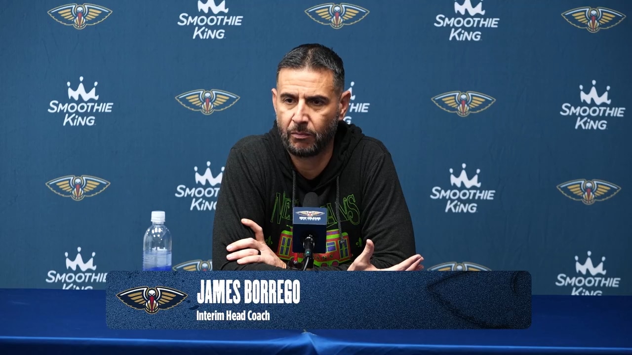 James Borrego's 1st pregame interview as Pelicans head coach