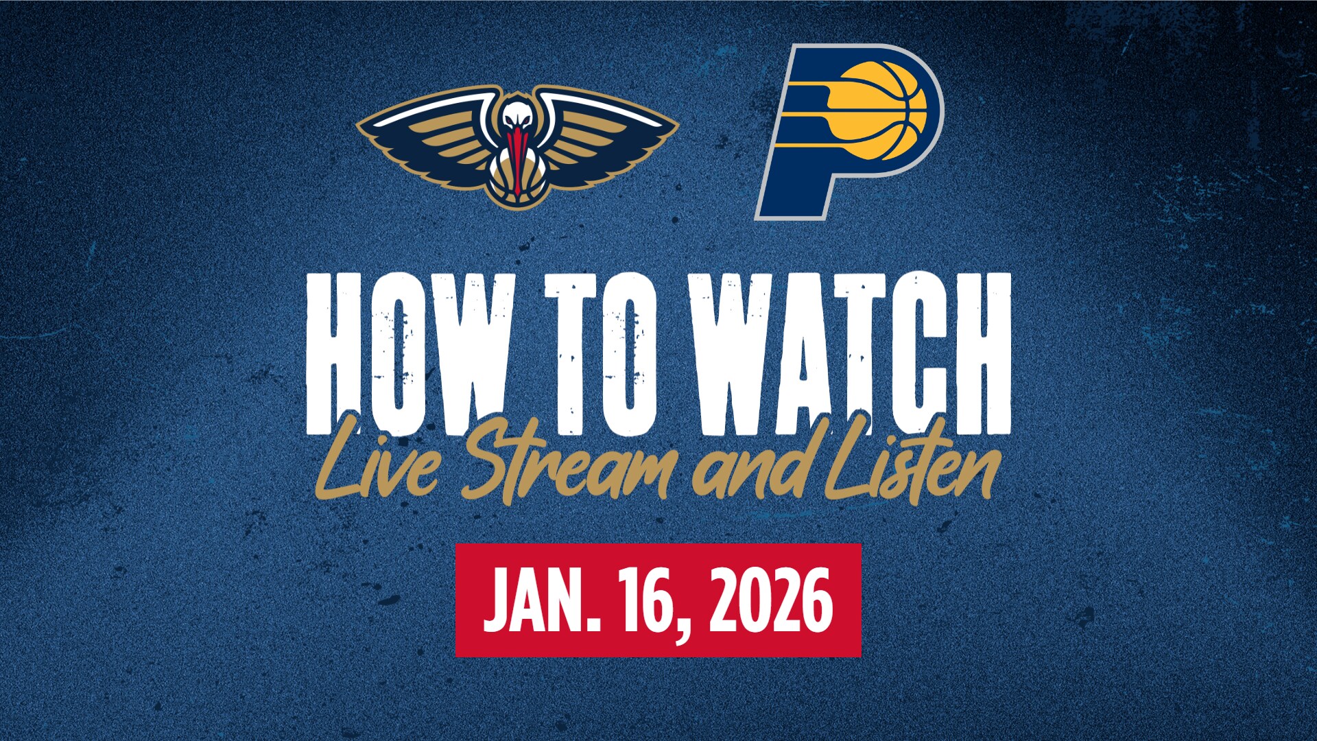 Gameday Update Pelicans At Pacers 1 16 2026 New Orleans Pelicans New Orleans Pelicans Vs Indiana Pacers Game How To Watch Live Stream 01 16 2026 