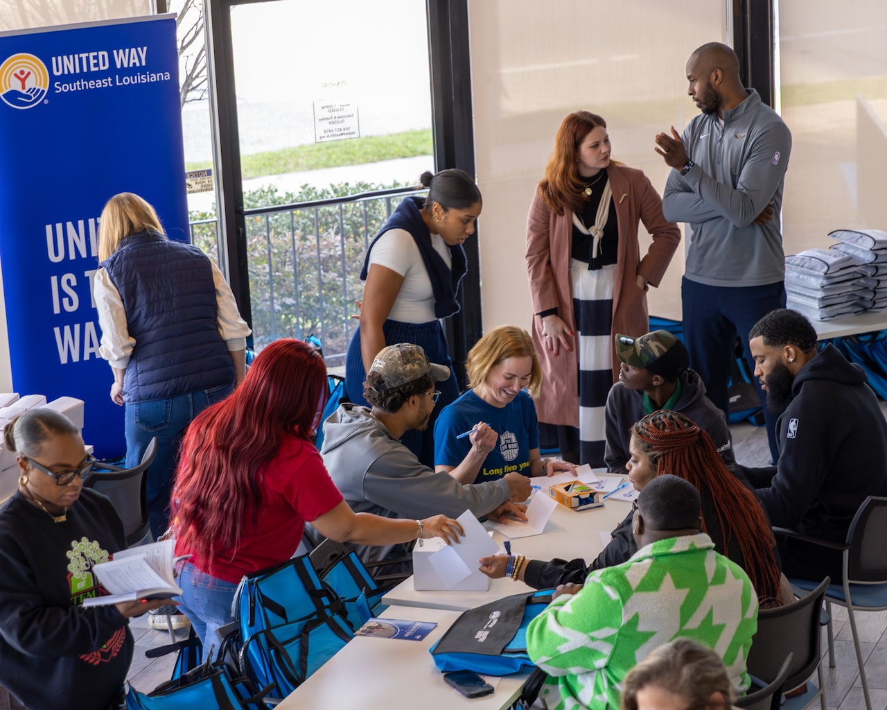 Photos: Jordan Poole, Saddiq Bey participate in NBA Foundation x United ...
