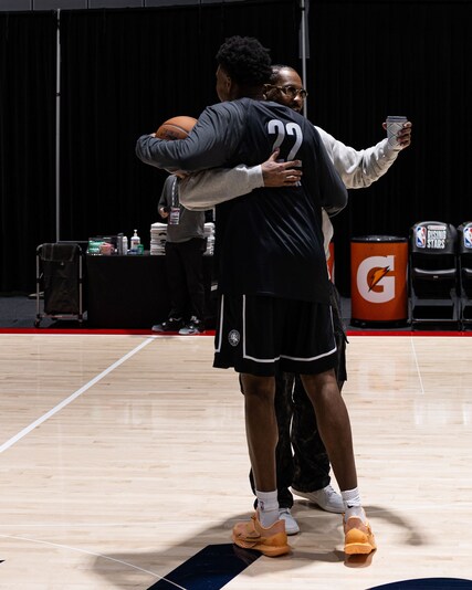 Photos: Jeremiah Fears and Derik Queen at 2026 NBA Rising Stars ...