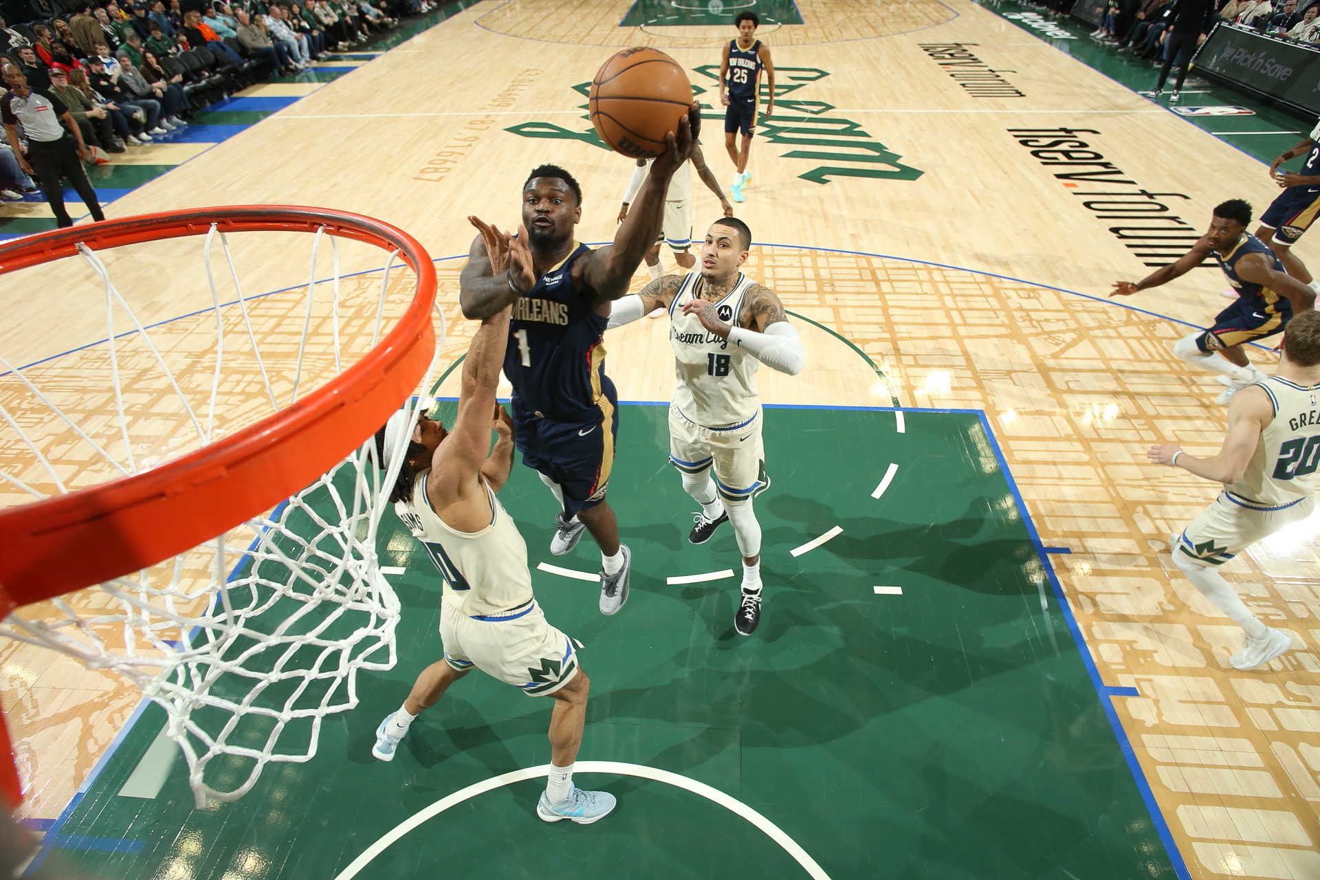 Zion Williamson 2025 26 Pelicans Season In Review Full Recap Stats Bucks Pelicans Game Action Gallery 2 4 2026 53 