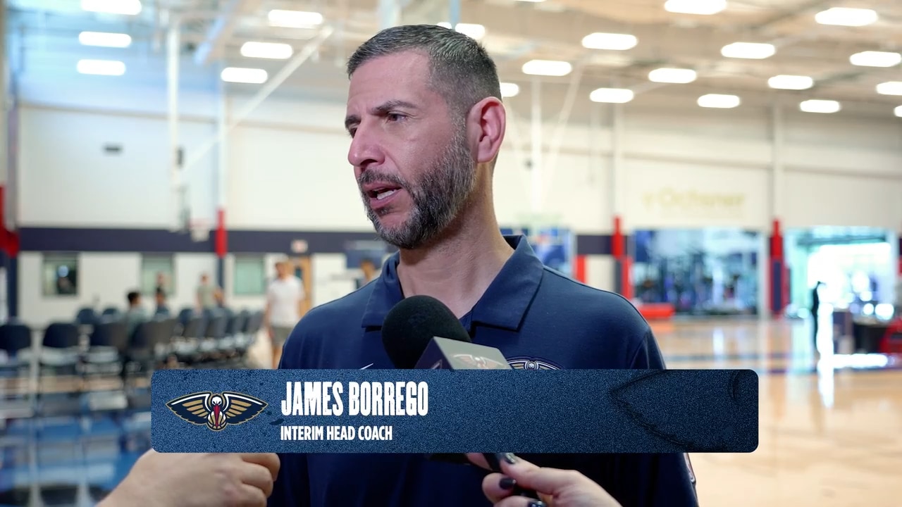 James Borrego on Dejounte Murray's return | Pelicans Practice 2/19/26 ...