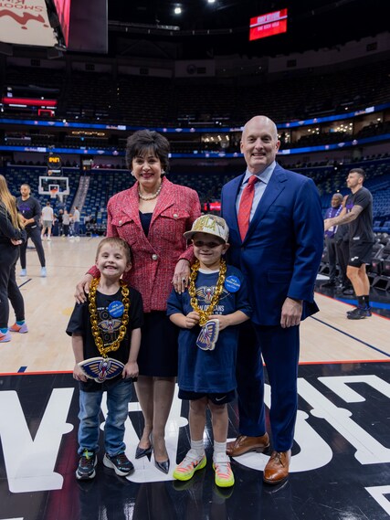 Photos: Pelicans, Ochsner host Make-A-Wish alum at pregame warmups ...