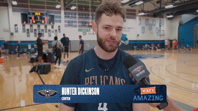 Kaiser Gates talks Pelicans Training Camp experience, Naji