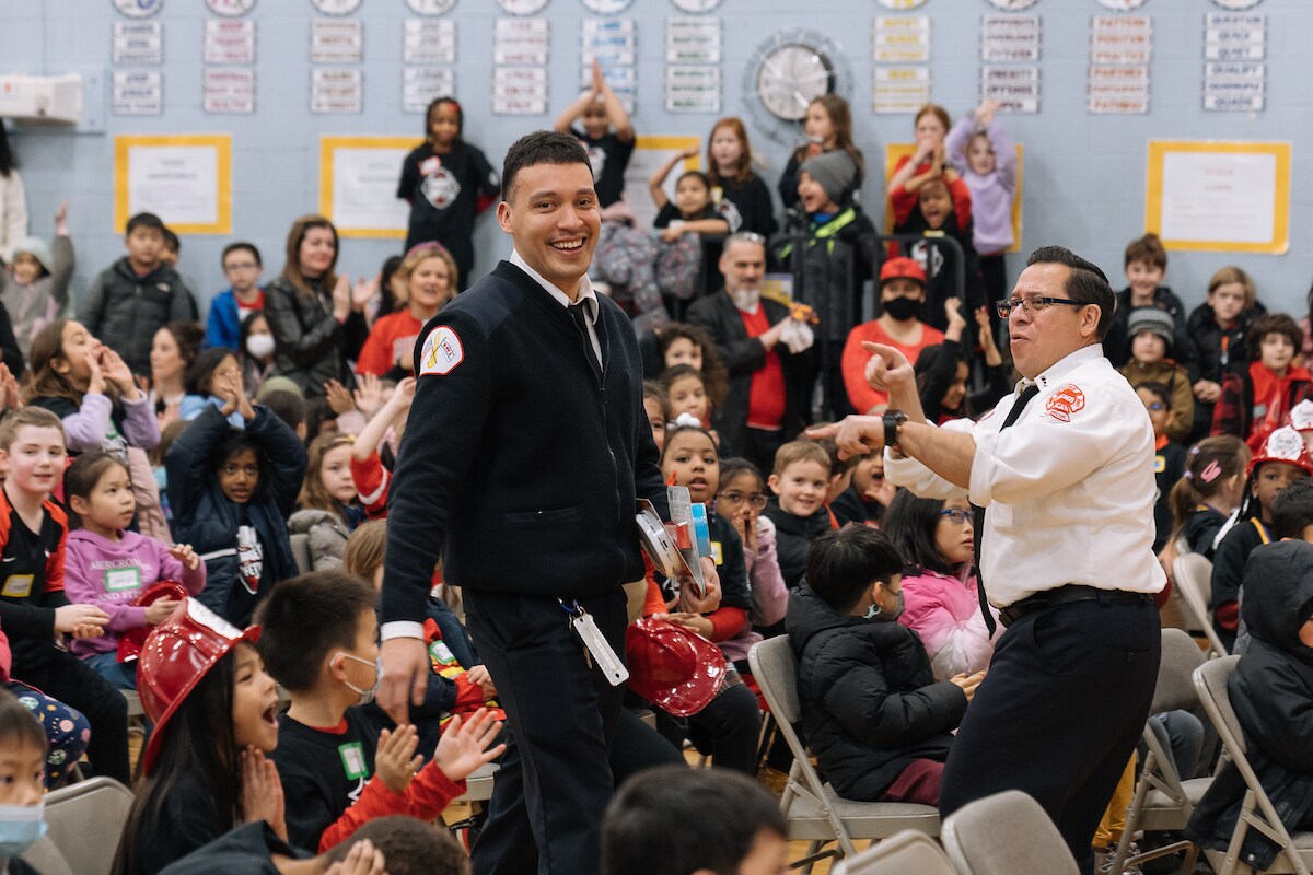 Bulls and First Alert Host Take Charge of Safety event at Skinner