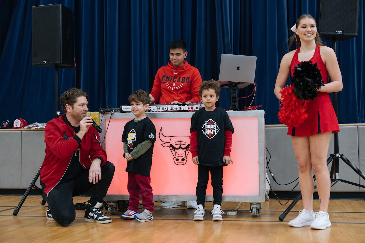 Bulls and First Alert Host Take Charge of Safety event at Skinner