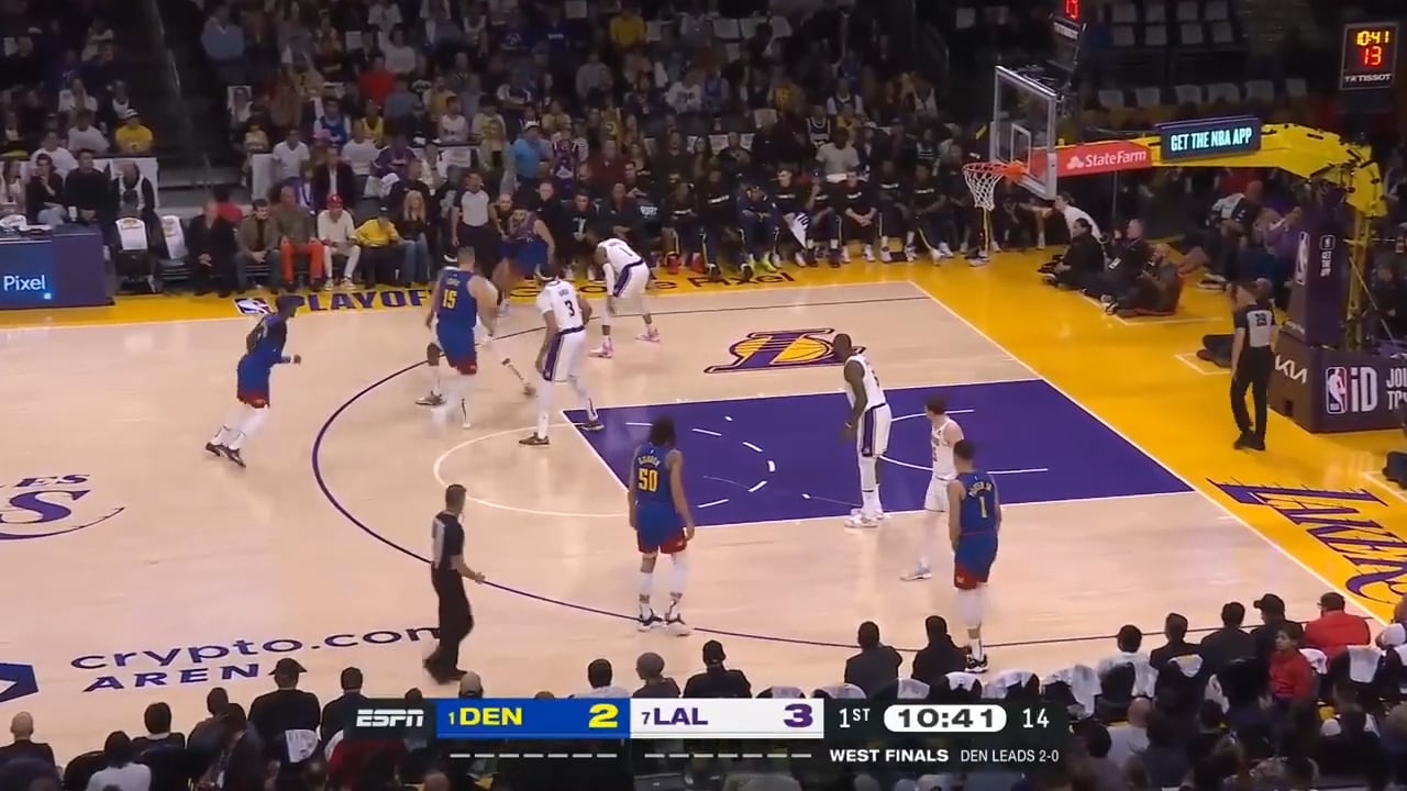 article-image: Jamal Murray Shows Out with 34 PT Performance in Game 3 of Western Conference Finals Against Lakers