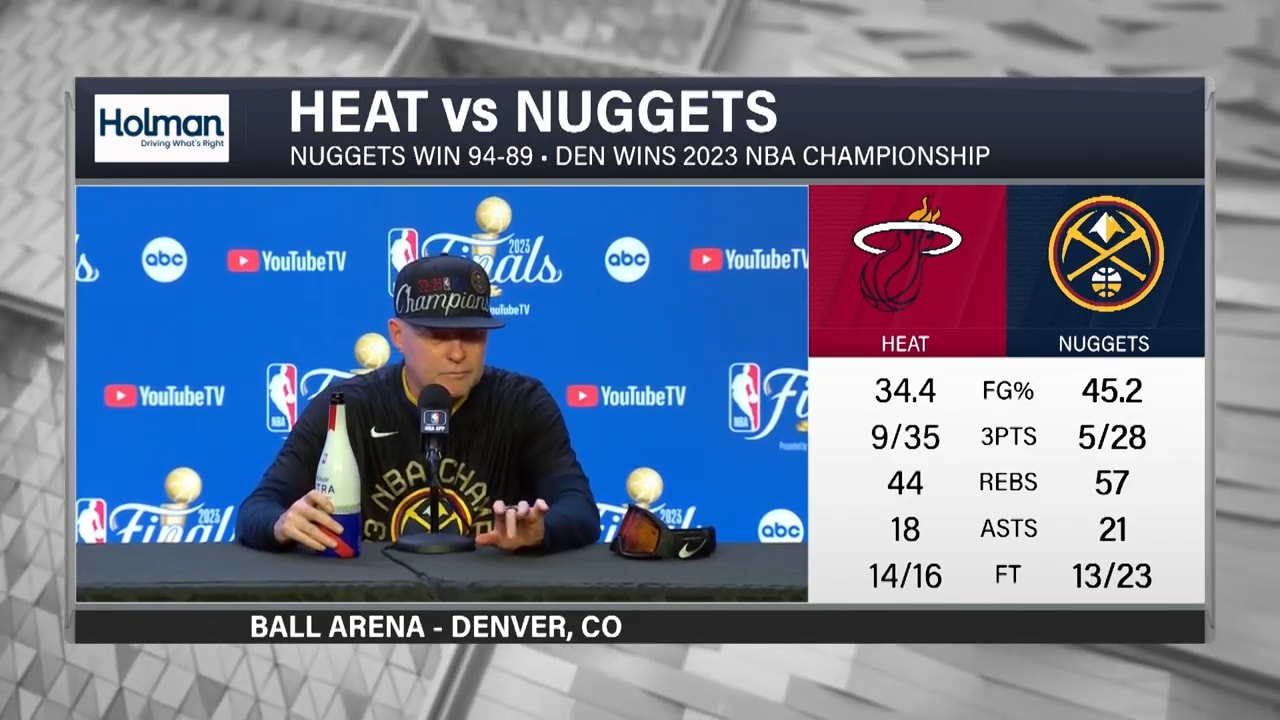 article-image: Nuggets Postgame Availability: Coach Malone (6/12/2023)