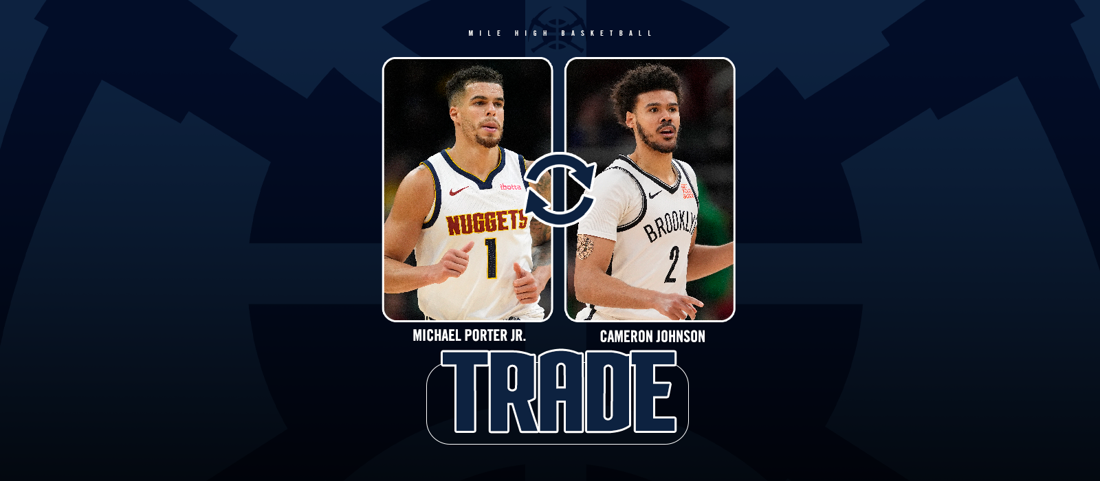 NUGGETS ACQUIRE CAMERON JOHNSON FROM BROOKLYN NETS IN EXCHANGE FOR ...