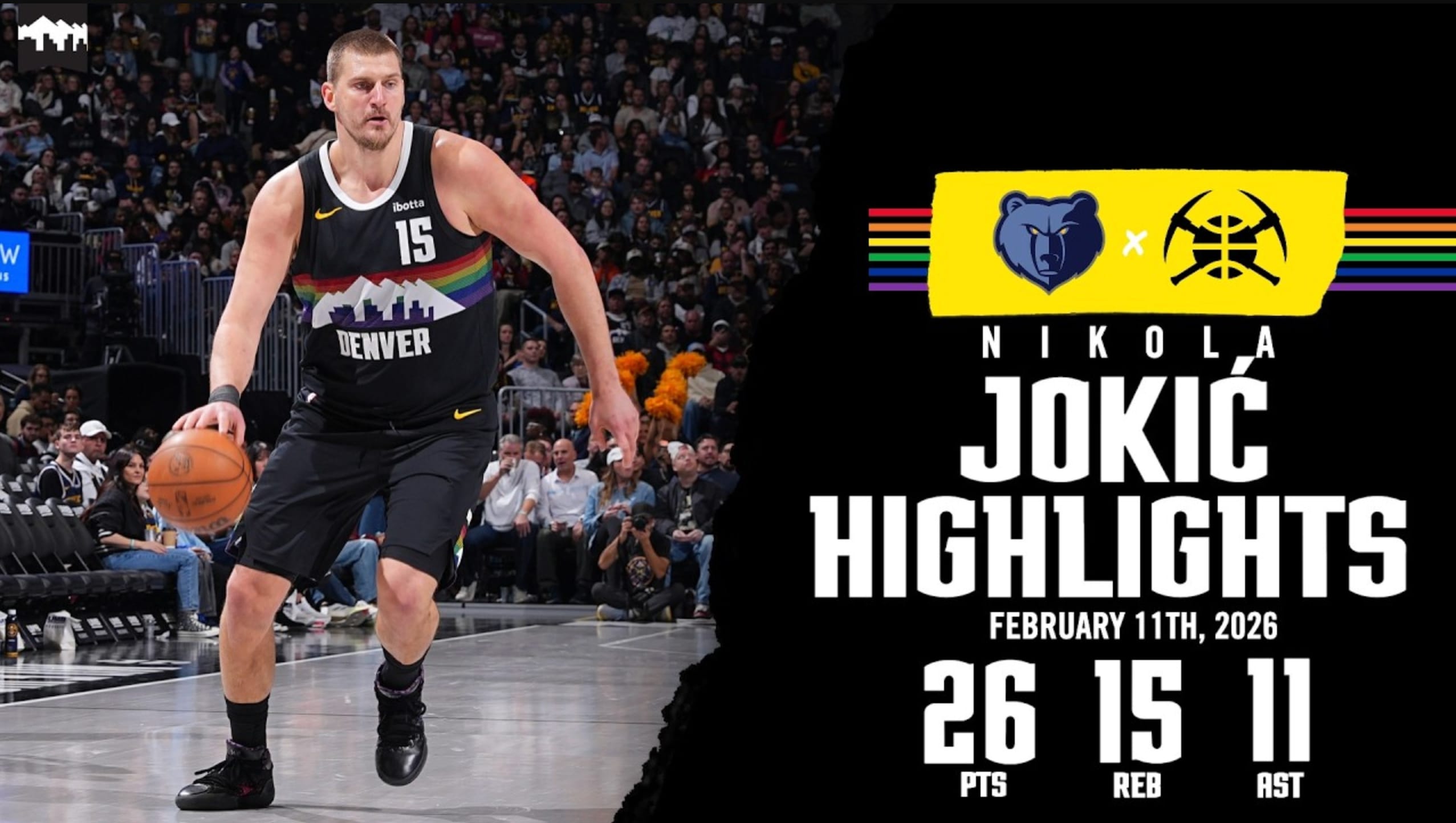 Denver Nuggets players celebrating after a key play against the LA Clippers