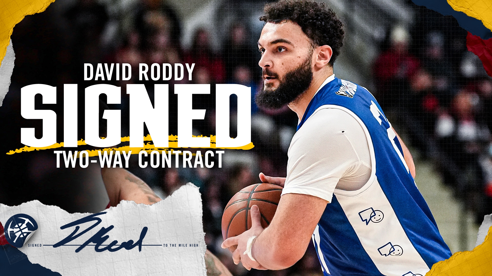 NUGGETS SIGN DAVID RODDY TO TWO-WAY CONTRACT | Denver Nuggets