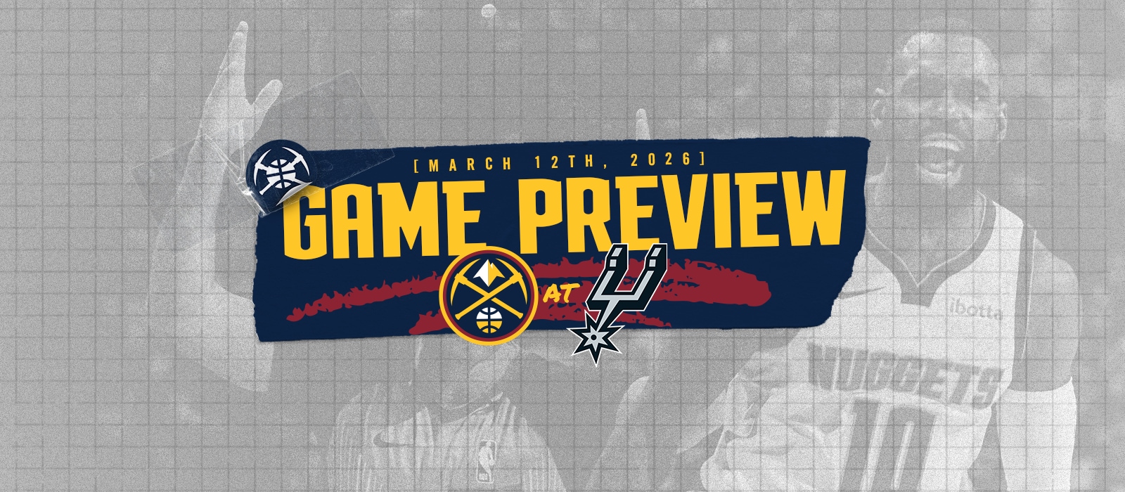 Denver Nuggets vs San Antonio Spurs game preview graphic